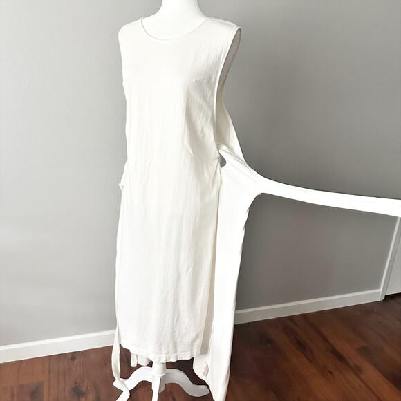 Free People Beach 100% Cotton Wrap Midi Dress Swim Cover-up women’s size large - Picture 6 of 12